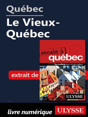 cover image of Québec--Le Vieux-Québec